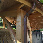 couverture tuiles terre cuite, lamellé-collée, cuivre